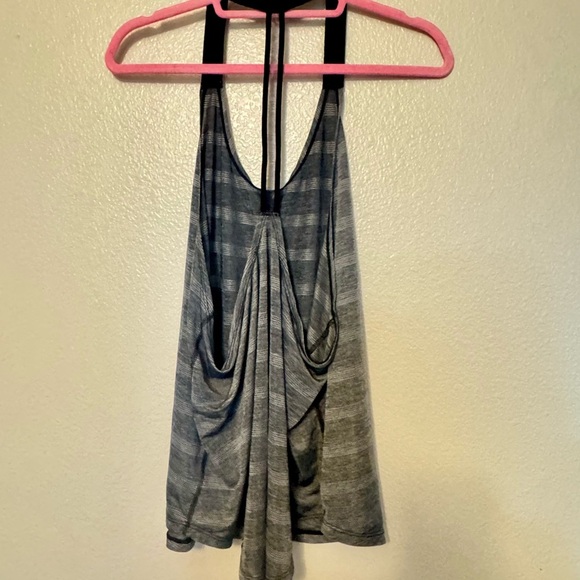 Nike Heather Gray Striped Tank Top - Picture 2 of 3